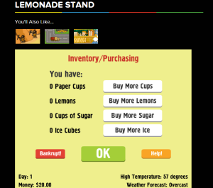 I played a lot of this Lemonade Stand game as a kid.